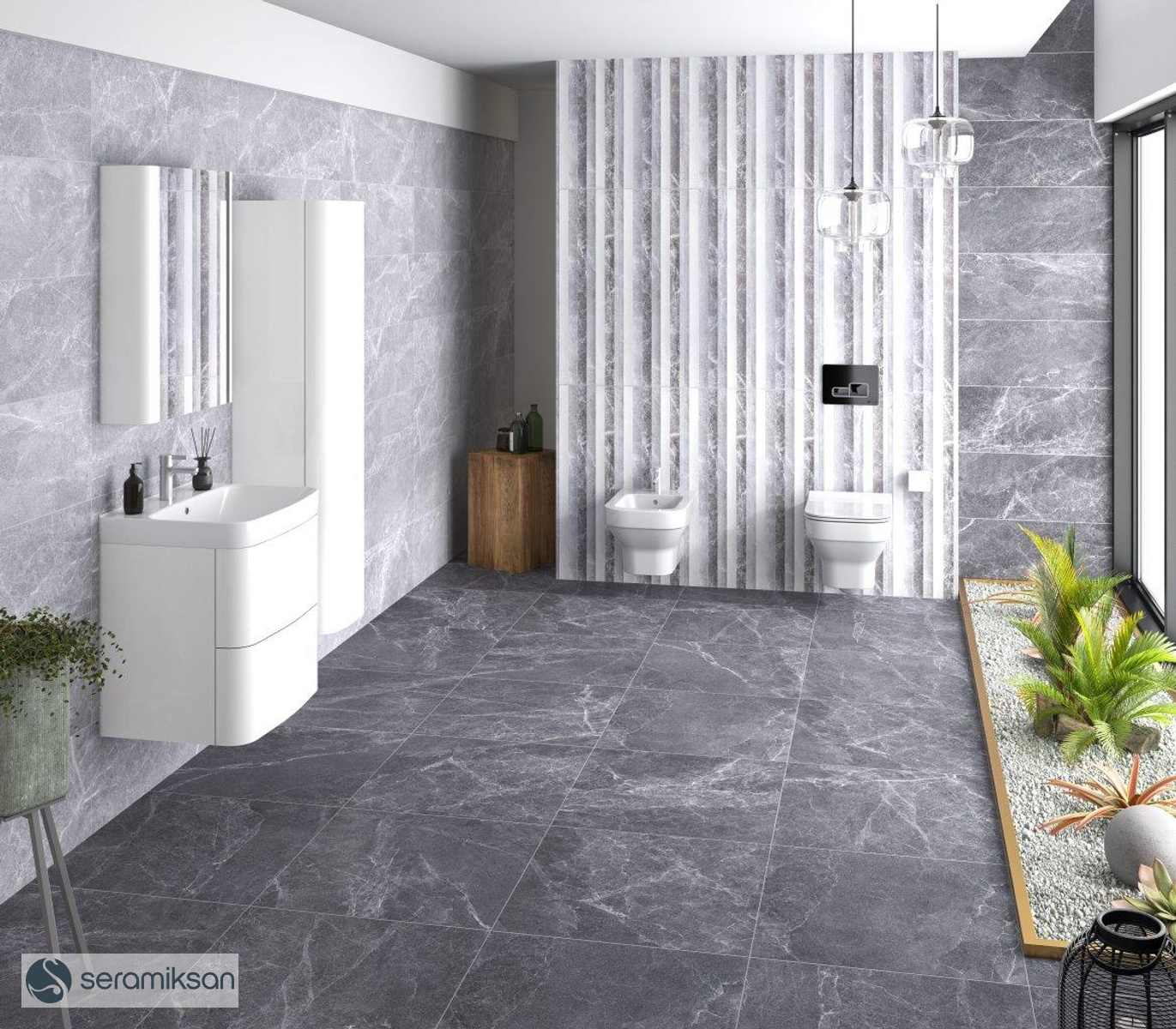 30*90 SENFONI MATT LIGHT GRAY