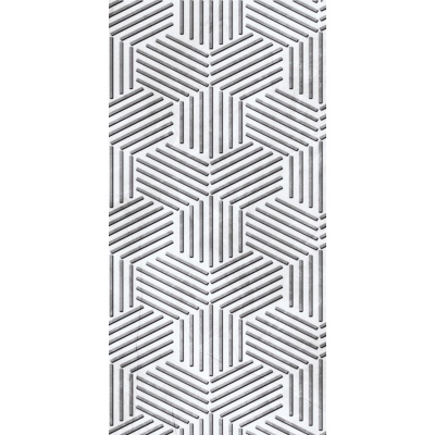 30*60 ZEUS HEXAGONEL KOYU GRİ MOTİF