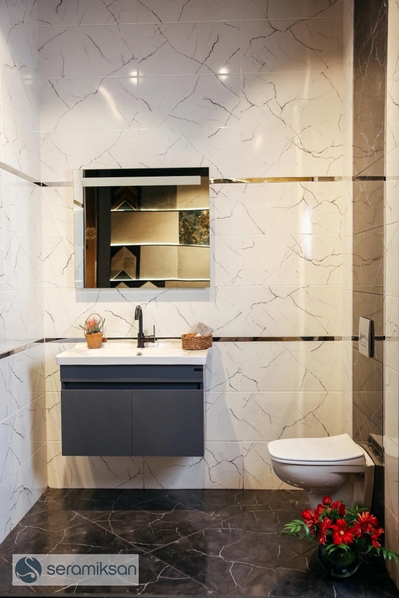 30*60 EROS GEOMETRİK BEYAZ MOTİF