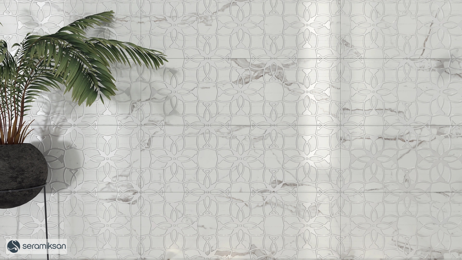 30*90 HELENA PARLAK FLORAL LUSTER DEKOR